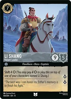 Li Shang - Valiant Leader 183/204/204