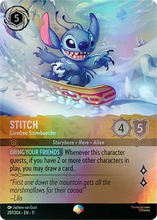Stitch - Carefree Snowboarder 207/204/204