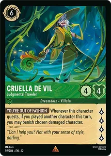 Cruella De Vil - Judgmental Traveler 92/204/204