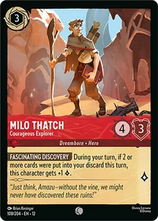 Milo Thatch - Courageous Explorer 108/204/204