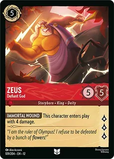 Zeus - Defiant God 109/204/204