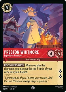 Preston Whitmore - Expedition Financier 110/204/204