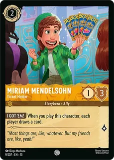 Miriam Mendelsohn - Ticket Holder 9/207/207