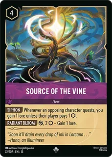 Source of the Vine 72/207/207