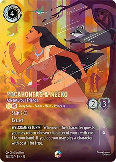 Pocahontas & Meeko - Adventurous Friends 227/207/207