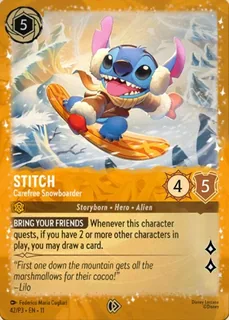 Stitch - Carefree Snowboarder 42