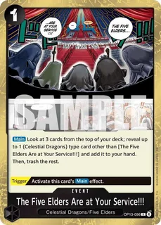 The Five Elders Are at Your Service!!! OP13-096