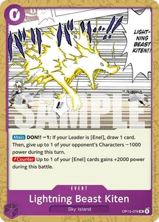 Lightning Beast Kiten OP15-076