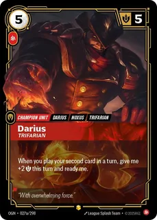 Darius, Trifarian 027a/298
