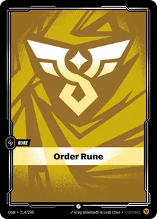 Order Rune 214/298