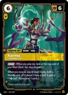 Karma, Channeler 235/298