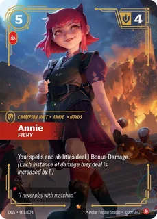 Annie, Fiery 001/024
