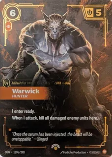 Warwick, Hunter 159a/298