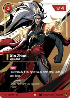 Xin Zhao, Vigilant T1S002/005