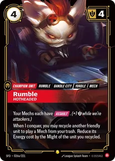 Rumble, Hotheaded 026a/221