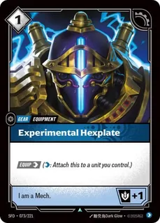 Experimental Hexplate 073/221