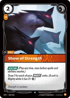 Show of Strength 106/221