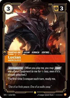 Lucian, Merciless 113a/221