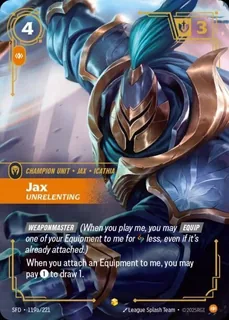 Jax, Unrelenting 119a/221