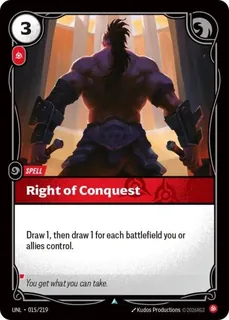 Right of Conquest 015/219