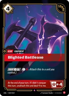 Blighted Battleaxe 019/219