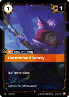 Determined Sentry 111/219