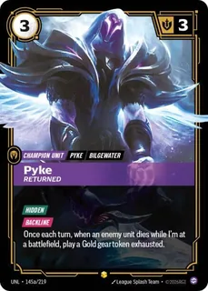 Pyke, Returned 145a/219