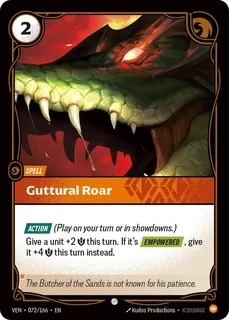 Guttural Roar 072/166