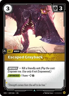 Escaped Grayback 124/166
