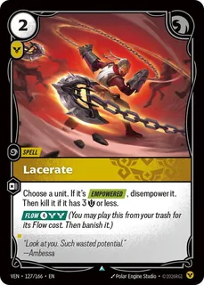 Lacerate 127/166