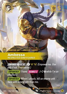 Ambessa, Respected and Feared 136/166