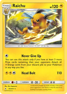 Raichu 055/214