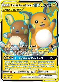 Raichu & Alolan Raichu GX 220/236