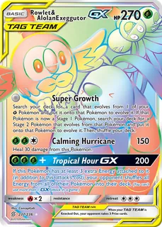 Rowlet & Alolan Exeggutor GX 237/236