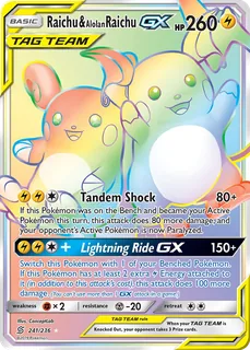 Raichu & Alolan Raichu GX 241/236