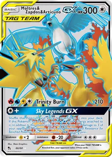 Moltres & Zapdos & Articuno GX 066/68