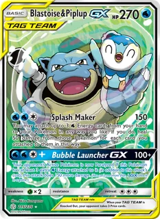 Blastoise & Piplup GX 215/236