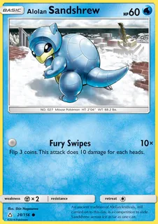 Alolan Sandshrew 028/156