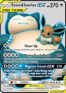 Eevee & Snorlax GX 171/181