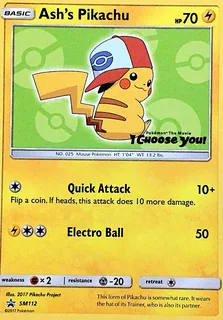 Ash's Pikachu SM112/248