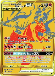 Reshiram & Charizard GX SM247/248