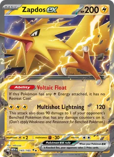 Zapdos ex 145/165