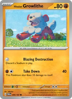 Hisuian Growlithe 099/167