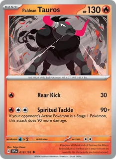 Paldean Tauros 018/191