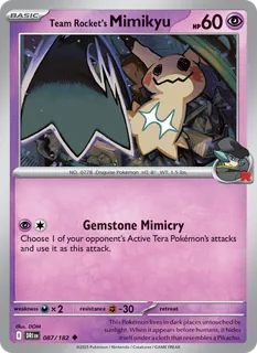 Team Rocket's Mimikyu 087/182