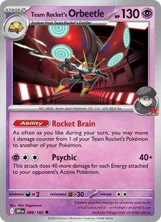 Team Rocket's Orbeetle 089/182