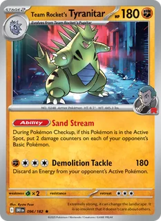 Team Rocket's Tyranitar 096/182