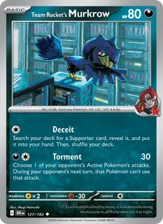 Team Rocket's Murkrow 127/182