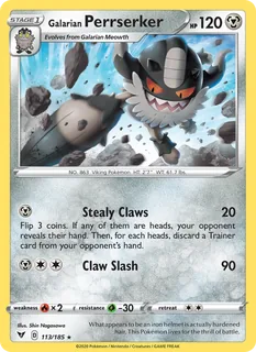 Galarian Perrserker 113/185