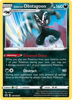 Galarian Obstagoon SWSH059/307